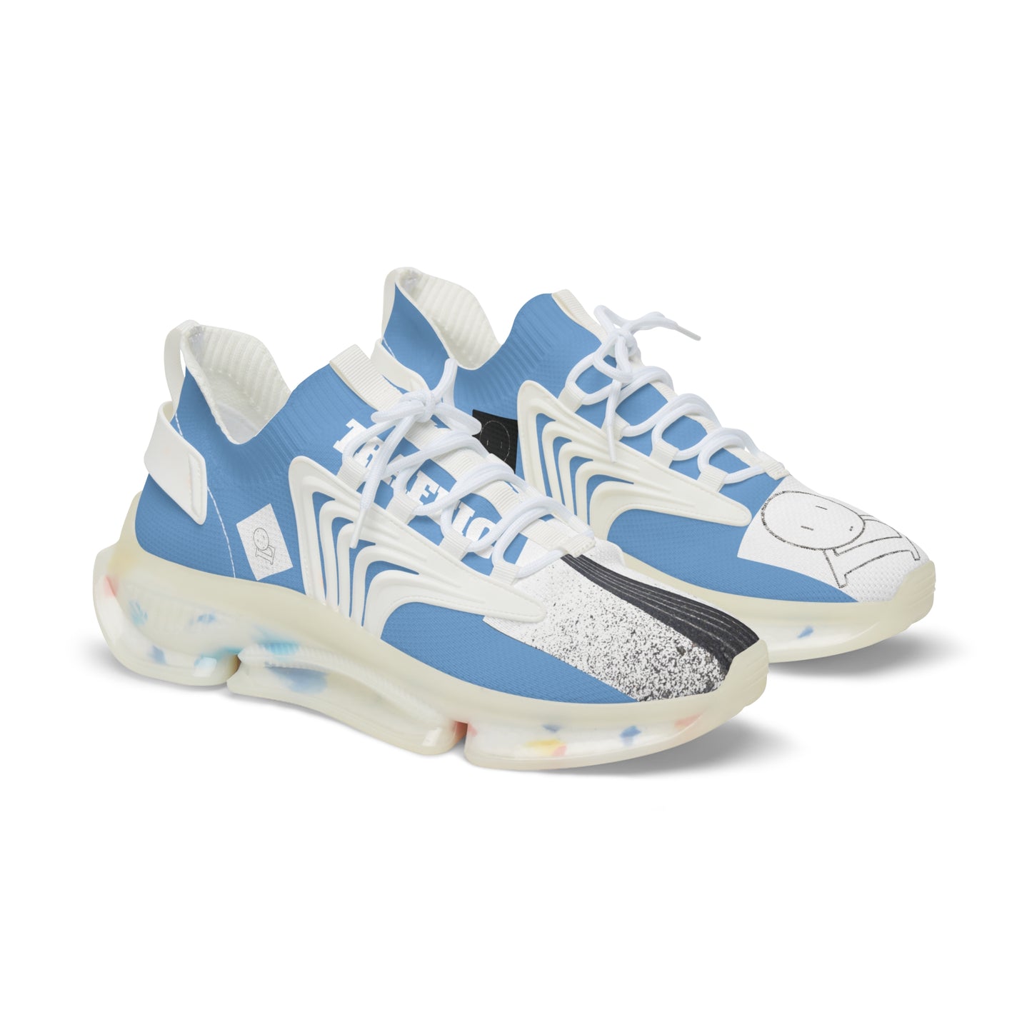 Own Lane Apparel “LESS TRAFFIC” Carolina Blue; Wavy